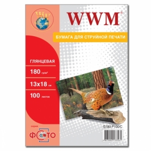 Фотобумага WWM, глянцевая 180g/m2, 130х180 мм, 100л (G180.P100/C), Фотобумага струйного принтера Днепропетровске, Ялте, Симферополь, Кривой Рог: цена, купить