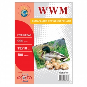 Фотобумага WWM, глянцевая 225g/m2, 130х180 мм, 100л (G225.P100), Фотобумага струйного принтера Днепропетровске, Ялте, Симферополь, Кривой Рог: цена, купить 